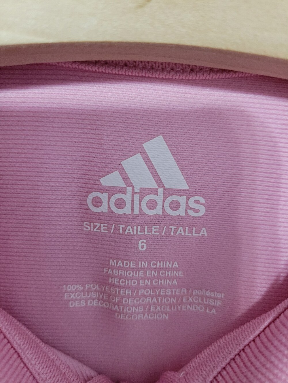 Adidas Girl's Pink Athletic Dress Ruffle Hem Size 6 Tennis Golf Pickleball Polo - Picture 4 of 8